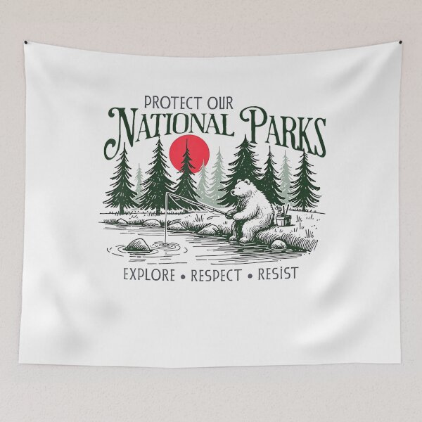 Item preview, Protect Our National Parks Mountains Nature designed and sold by GrulkeNedrow.