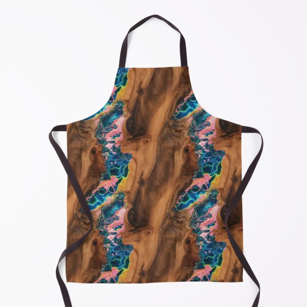 Item preview, Wood and Epoxy Abstract – Neon Resin River Art Texture designed and sold by NSB-Design.