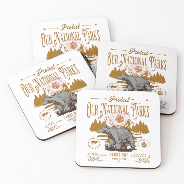 Item preview, Protect Our National Parks Not Profits Bear designed and sold by GrulkeNedrow.