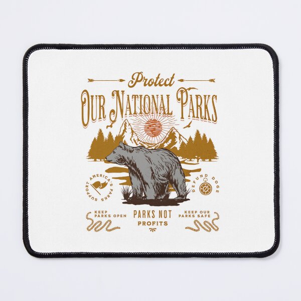Item preview, Protect Our National Parks Not Profits Bear designed and sold by GrulkeNedrow.