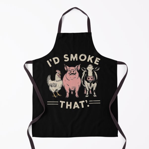 Item preview, Funny BBQ Design with Chicken, Pig, and Cow Illustration designed and sold by love3617.