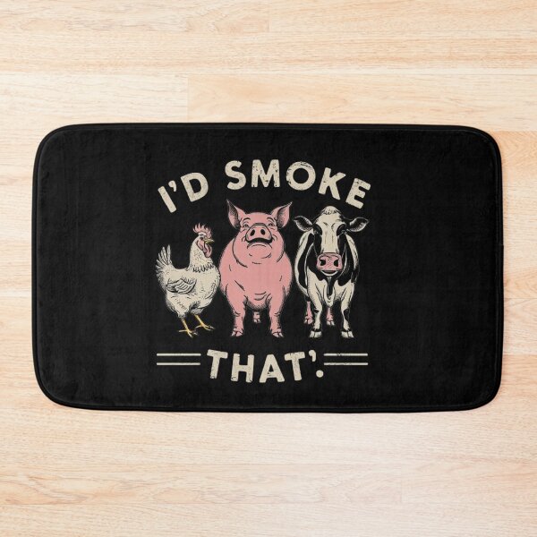 Item preview, Funny BBQ Design with Chicken, Pig, and Cow Illustration designed and sold by love3617.
