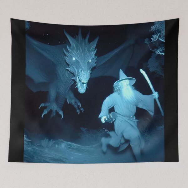 Item preview, Wizard vs Dragon Fantasy Tee-Shirt designed and sold by MassonCalepon.
