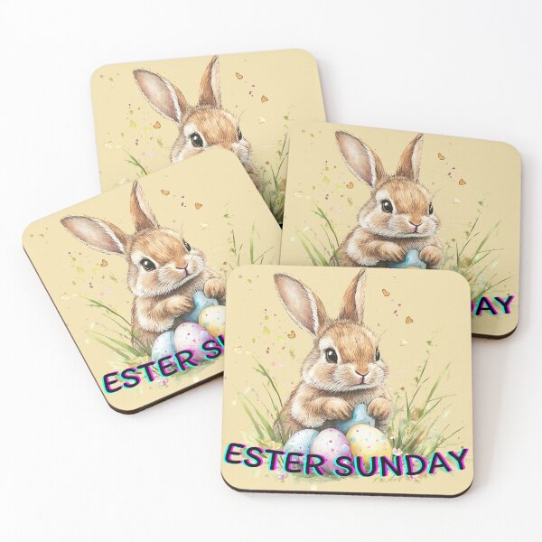 Item preview, Easter Bunny Rabbit with Eggs – Cute Ester Sunday Design for Spring Lovers designed and sold by ArchDS.