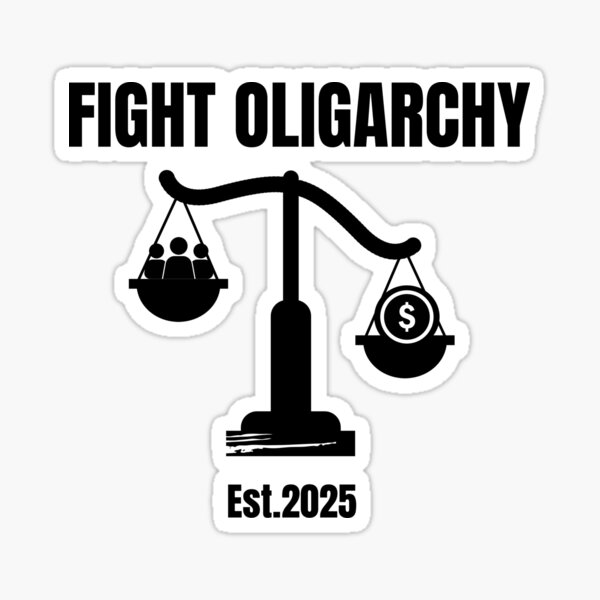 Artikel-Vorschau von Bekämpfe die Oligarchie, designt und verkauft von Minimalismat.