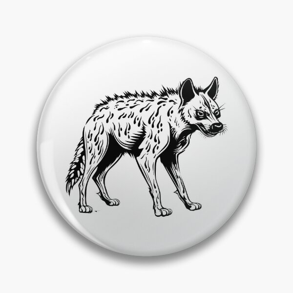 Item preview, Hyena Carnivorous Brown Hunt Safari Wildlife Predator designed and sold by inkoutninja.