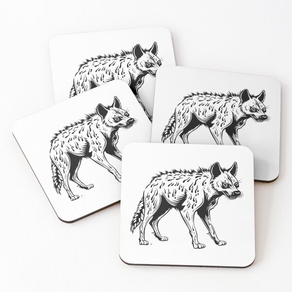 Item preview, Hyena Carnivorous Brown Hunt Safari Wildlife Predator designed and sold by inkoutninja.