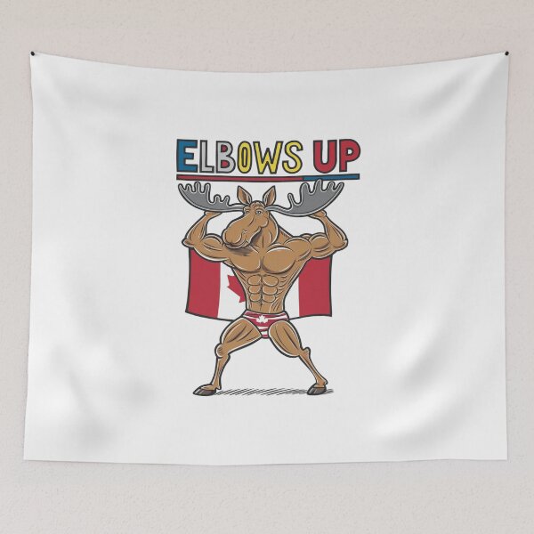Item preview, Canadian Pride, Elbows Up, Canada, Donald Trump, MAGA, meme, funnyfits70, Humor, Funny, retro, vintages, funny quotes, animal humor, designed and sold by FunnyFits70.