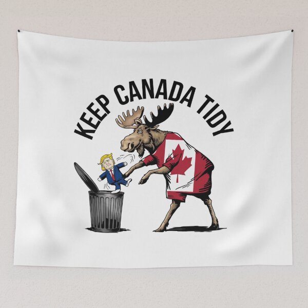 Item preview, Keep Canada Tidy, Canada, Trash, Donald Trump, MAGA, meme, funnyfits70, Humor, Funny, retro, vintages, funny quotes, animal humor, designed and sold by FunnyFits70.