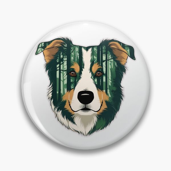 Item preview, Forest Silhouette of an Australian Shepherd designed and sold by GoodyPaws.