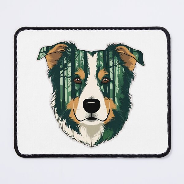 Item preview, Forest Silhouette of an Australian Shepherd designed and sold by GoodyPaws.
