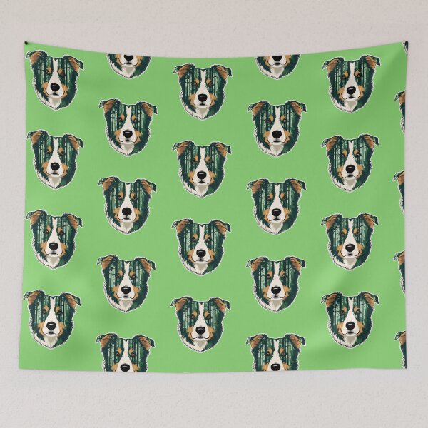 Item preview, Forest Silhouette of an Australian Shepherd designed and sold by GoodyPaws.
