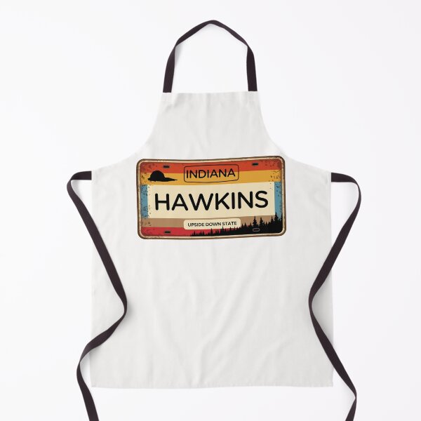 Item preview, Hawkins Indiana License Plate designed and sold by Fanverse Merchandise.