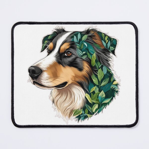 Item preview, Forest Silhouette of an Australian Shepherd designed and sold by GoodyPaws.