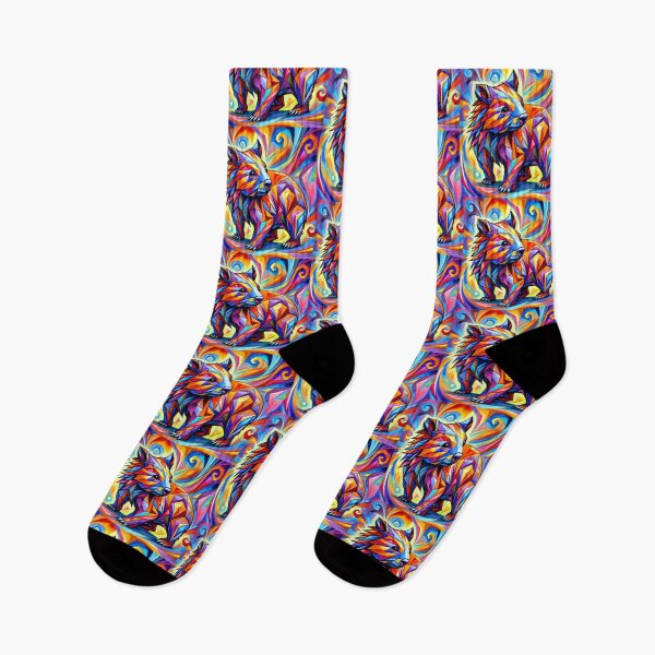 Item preview, Psychedelic Wombat in Colorful Swirl Fantasy designed and sold by ChrisButler.