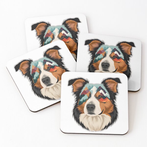 Item preview, Mountain Silhouette of an Australian Shepherd designed and sold by GoodyPaws.