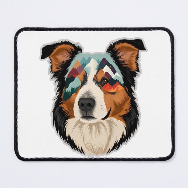 Item preview, Mountain Silhouette of an Australian Shepherd designed and sold by GoodyPaws.