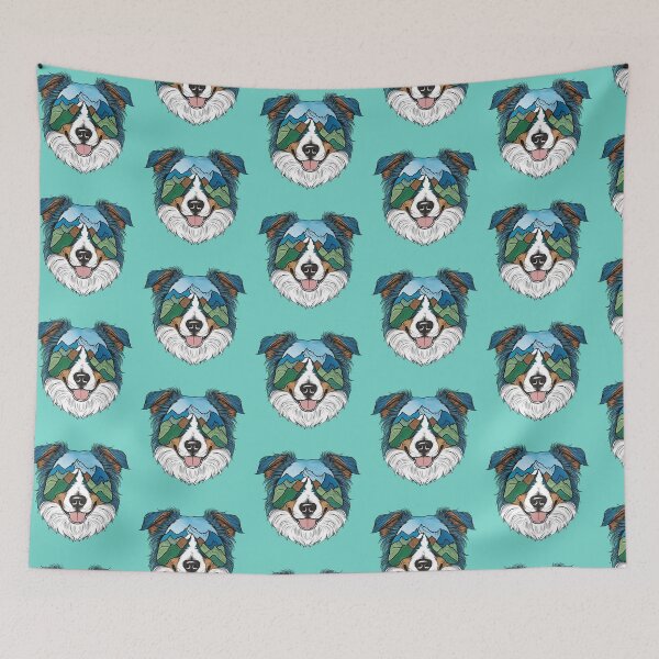 Item preview, Mountain Silhouette of an Australian Shepherd designed and sold by GoodyPaws.