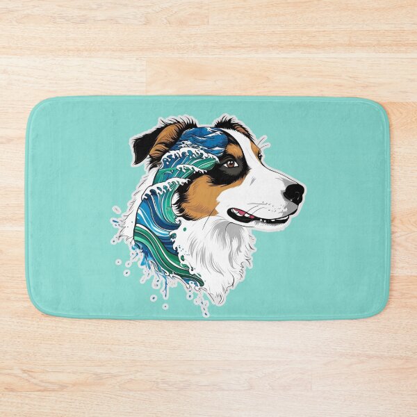 Item preview, Ocean Silhouette of an Australian Shepherd designed and sold by GoodyPaws.