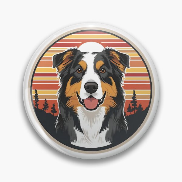 Item preview, Sunset Silhouette of an Australian Shepherd designed and sold by GoodyPaws.