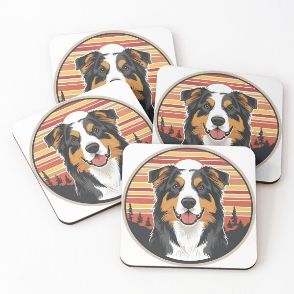 Item preview, Sunset Silhouette of an Australian Shepherd designed and sold by GoodyPaws.