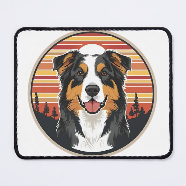 Item preview, Sunset Silhouette of an Australian Shepherd designed and sold by GoodyPaws.