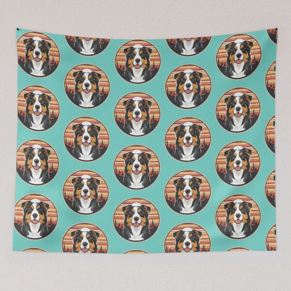 Item preview, Sunset Silhouette of an Australian Shepherd designed and sold by GoodyPaws.