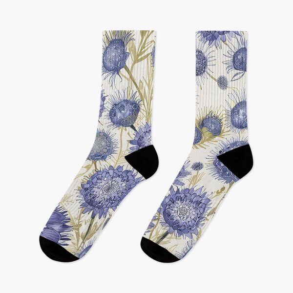 Item preview, Pincushion Flower Pattern designed and sold by CoolPixels.