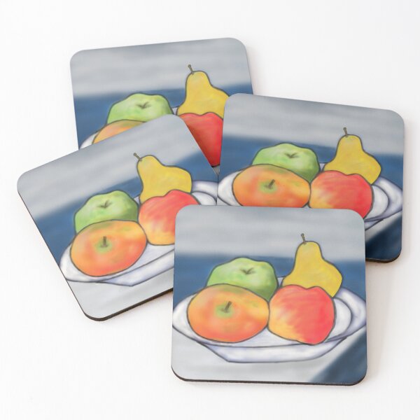 Item preview, Still Life of Colorful Fruits on a Plate designed and sold by JKDESING.