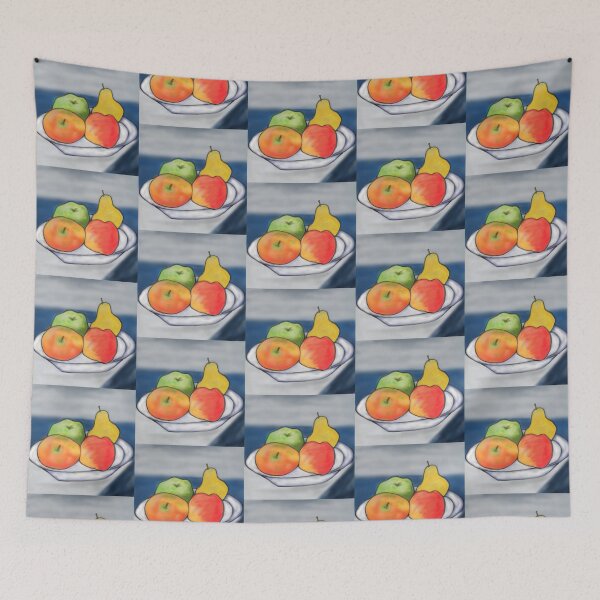 Item preview, Still Life of Colorful Fruits on a Plate designed and sold by JKDESING.