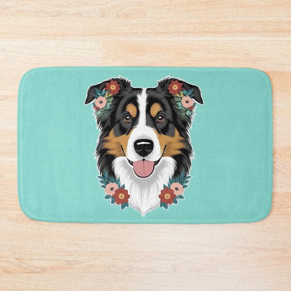 Item preview,  Floral Silhouette of an Australian Shepherd designed and sold by GoodyPaws.