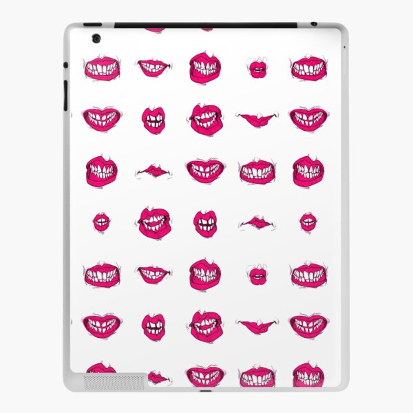 Pink lips iPad Skin