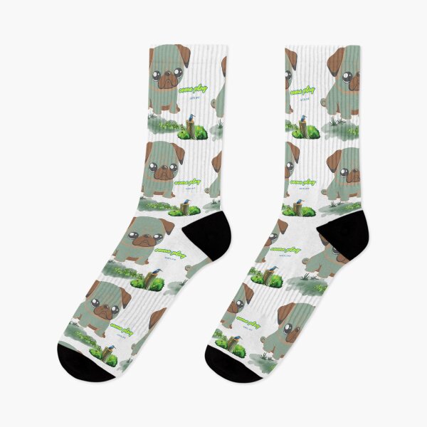 Item preview, Pug with a plea to play featuring a bird designed and sold by LaUnArt.