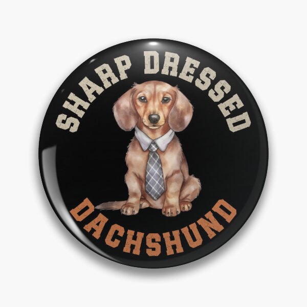 Item preview, Sharp Dressed Dachshund Cute Doxie Dog Wearing Tie designed and sold by eclecTEEq.