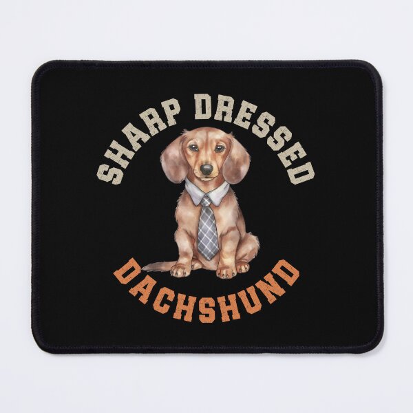 Item preview, Sharp Dressed Dachshund Cute Doxie Dog Wearing Tie designed and sold by eclecTEEq.