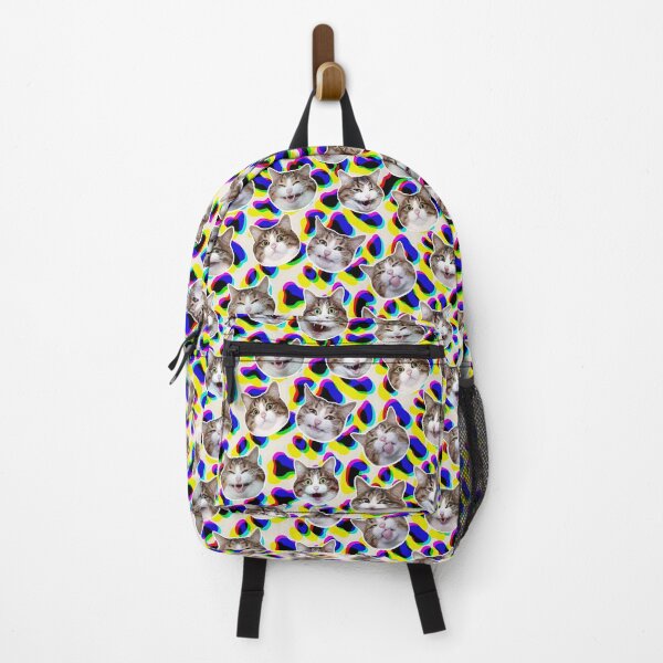 Item preview, Funny shocked cat face pattern Leopard neon color designed and sold by BeebooDesign.