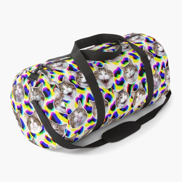 Item preview, Funny shocked cat face pattern Leopard neon color designed and sold by BeebooDesign.