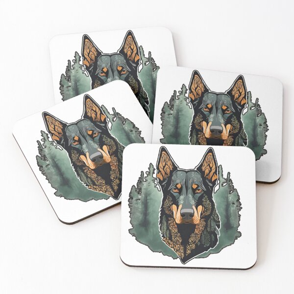 Item preview, Forest Silhouette of a Beauceron designed and sold by GoodyPaws.