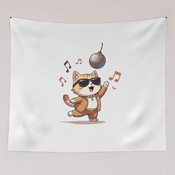 Item preview, Disco Cat Groove designed and sold by mamacub.