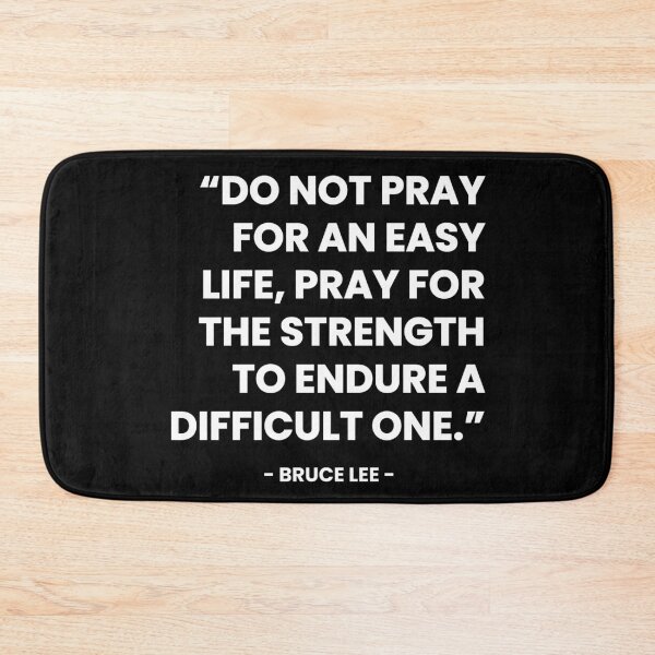 Item preview, "Do Not Pray For An Easy Life" - Inspirational Quote designed and sold by Doodle Whimsy.