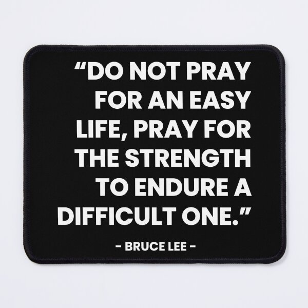 Item preview, "Do Not Pray For An Easy Life" - Inspirational Quote designed and sold by Doodle Whimsy.