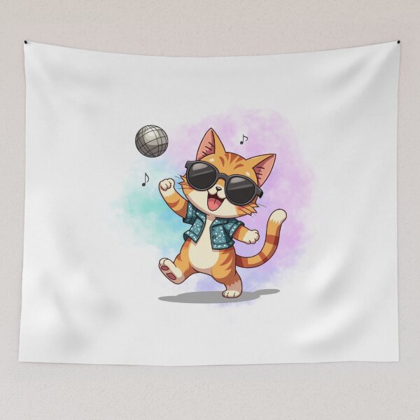 Item preview, Disco Cat Groove designed and sold by mamacub.