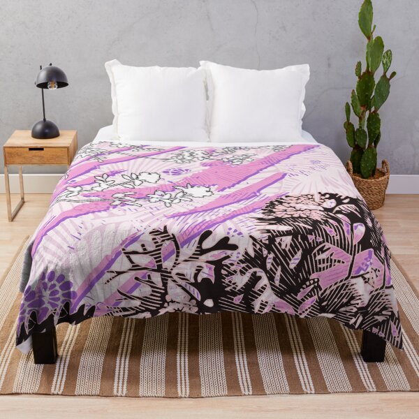 Item preview, Pattern Abstract flowers and leaves pink designed and sold by BeebooDesign.