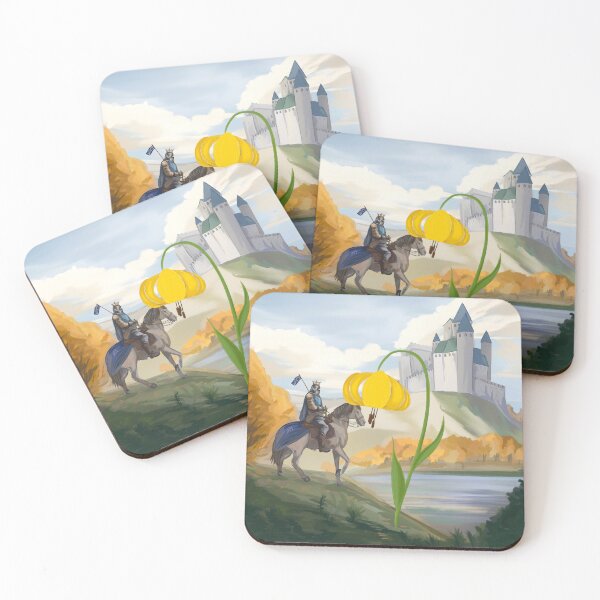 Item preview, Bosnian Lily, Bosanski Ljiljan, Knight and Bobovac Castle designed and sold by Patrian-ART.