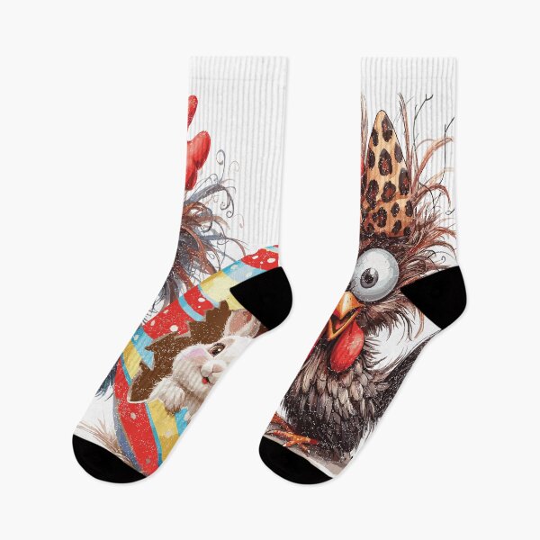 Item preview, Funny Easter Surprise – Chickens Shocked by Baby Bunny in Egg designed and sold by TynesDesign.