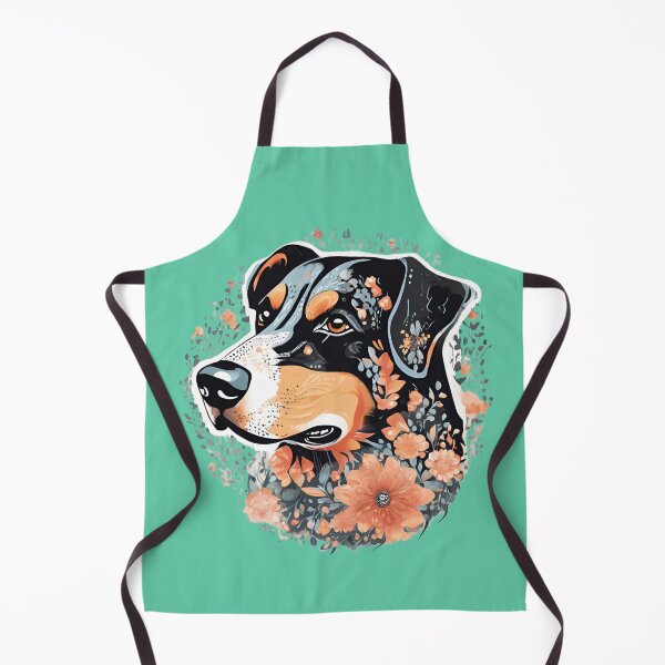 Item preview, Floral Silhouette of a Beauceron designed and sold by GoodyPaws.