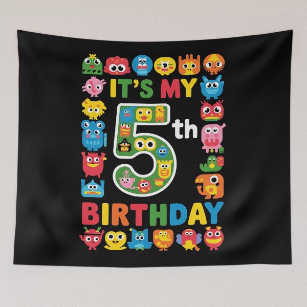 Item preview, Birthday Sprunki Party Decorations 5 Year Old  designed and sold by TreArtiveMinde.