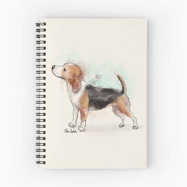 Item preview, Watercolor Drawing of a Cute Beagle designed and sold by ibadishi.