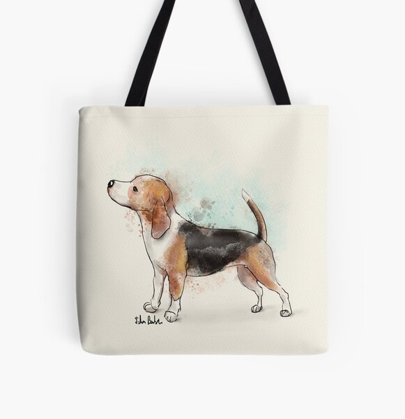 Aperçu de l'œuvre Dessin aquarelle d'un beagle mignon créée et vendue par ibadishi.