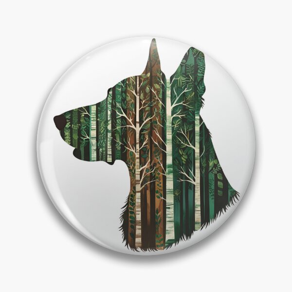 Item preview, Forest Silhouette of a Groenendael designed and sold by GoodyPaws.